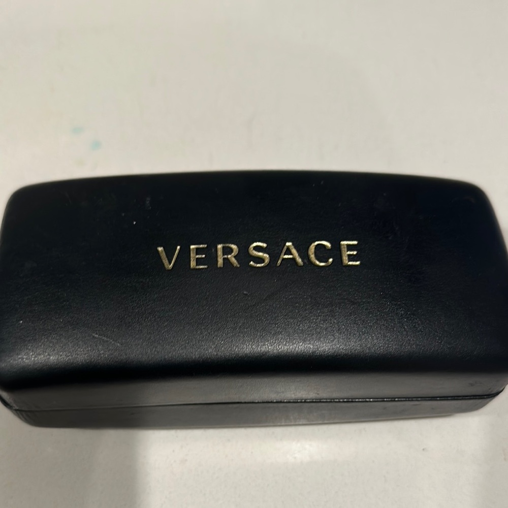 Versace Black and Gold Eyewear Case